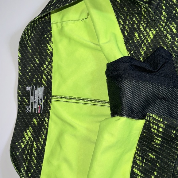 Under Armour Reblek Storm1 Board Swim Shorts Black and Neon Green Men’s Size 36 - Picture 6 of 11